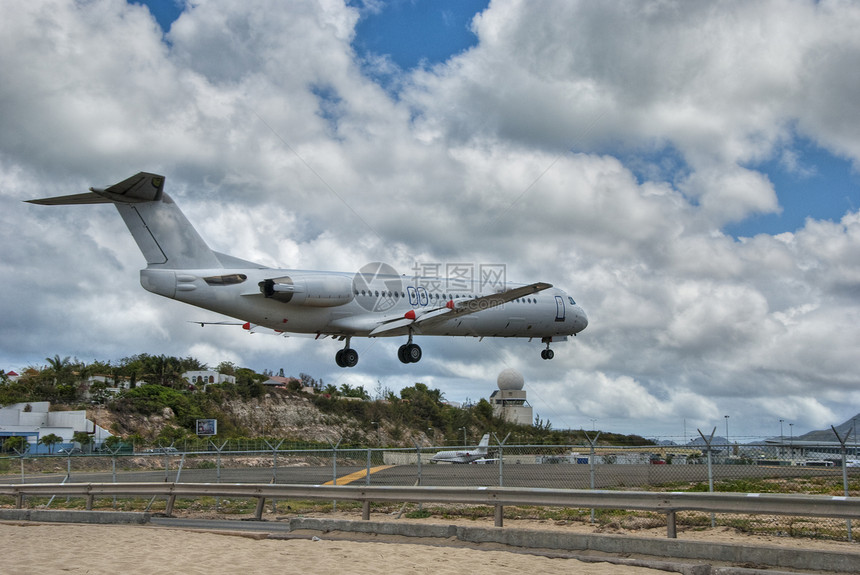 荷属安的列斯群岛 圣马丁机场风景享受旅行天空海浪勘探假期海洋海岸气候图片