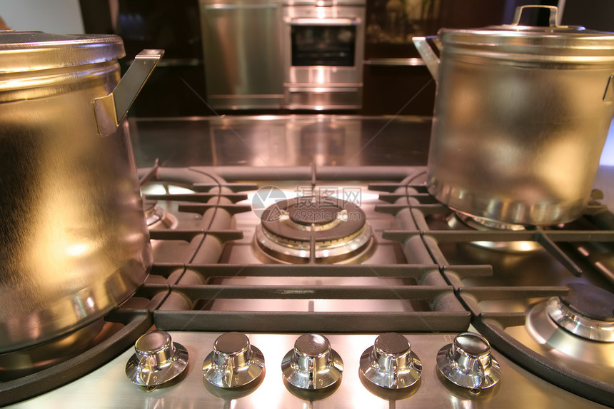 现代厨房火炉烤箱柜台食物水平工具抽屉内饰风格烹饪图片