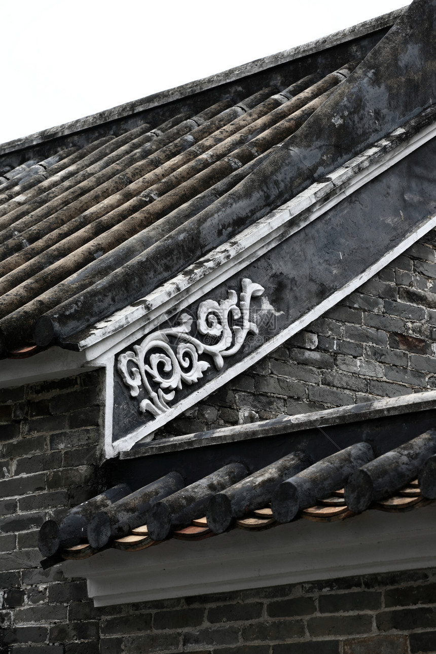 中国楼顶屋顶城市植物窗户房子文化旅行公园蓝色建筑历史图片
