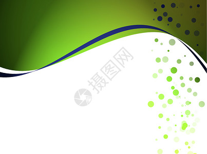 绿色曲线波浪蓝色和绿色墙纸波浪圆圈白色推介会插图空白运动曲线背景