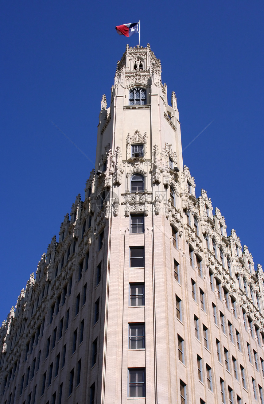 圣安东尼奥得克萨斯天线天际城市历史性摩天大楼建筑图片