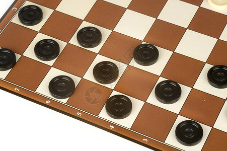 跳格器娱乐木板棕色游戏球员正方形白色战略圆形乐趣背景图片
