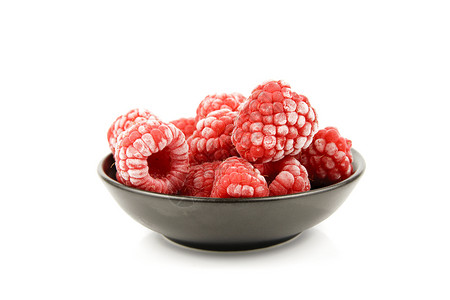 碗中冻冻的兰草莓味道甜点覆盆子饮食产品红色粉色白色小吃美食背景图片