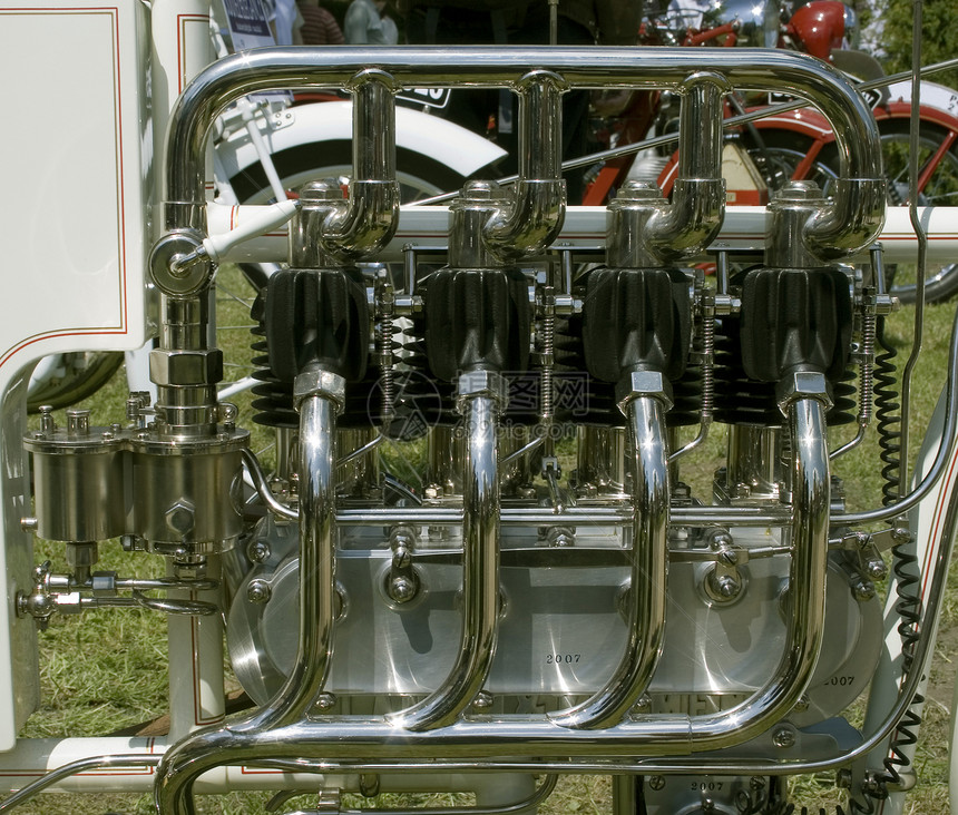 旧式摩托车发动机力量速度古董运输运动展示车辆金属赛车摩托图片