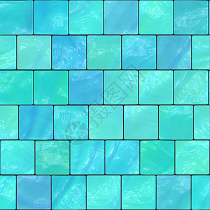 glazed 瓷砖网格正方形绿色釉面背景图片