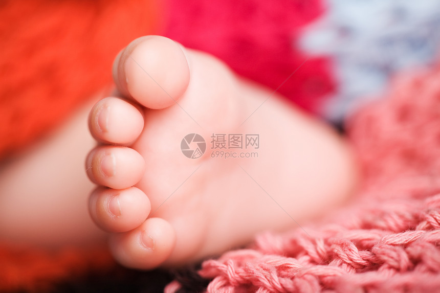 婴儿脚毯子童年针织手工配饰孩子儿童图片
