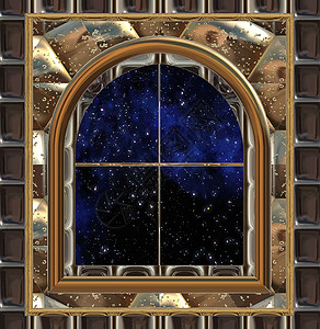 向外望向空间或夜空的窗口小说自由科学科幻窗户天空背景图片