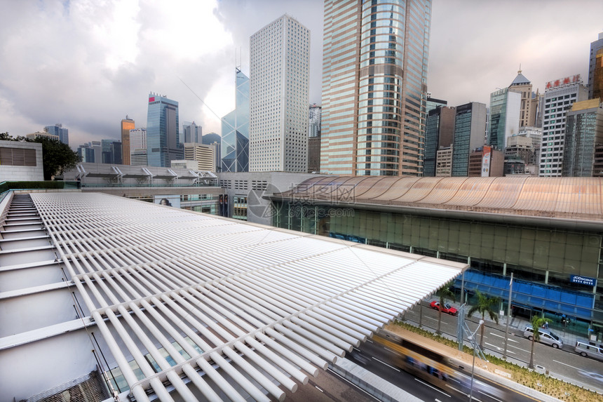 现代城市美丽的风景 洪康图片