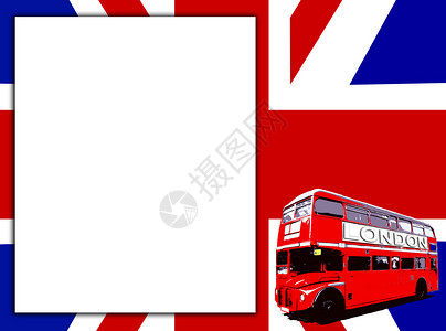红色公交车公共汽车伦敦高清图片