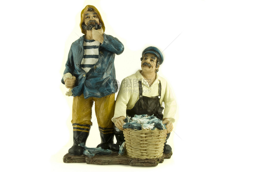 渔民食物男人销售量雕像钓鱼渔夫工作海鲜乐趣图片