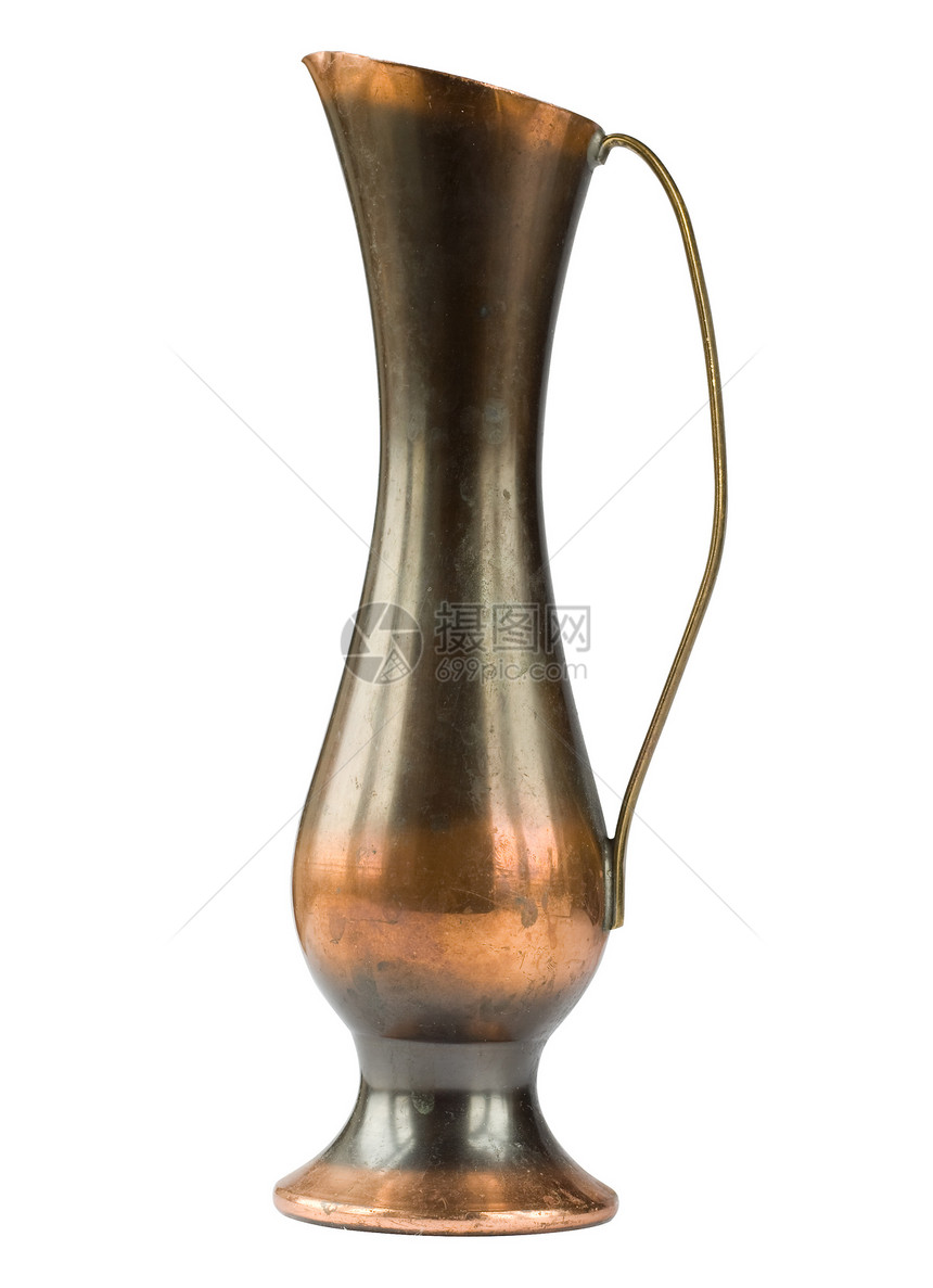 旧铜花瓶图片