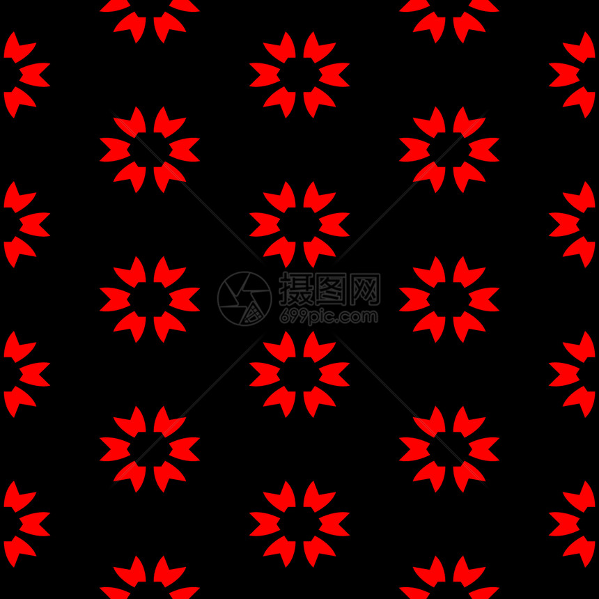 红色花红织物装饰品黑色装饰墙纸植物创造力美丽风格纺织品图片