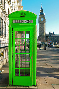 绿色电话亭电话旅游旅行正方形王国拨号红色民众夫妻背景图片