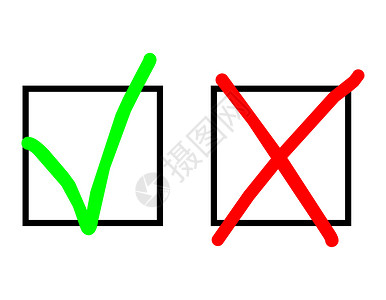 选中和交叉投票选举选票复选报告盒子插图调查问卷标记测试背景