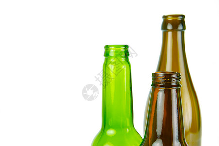 啤酒瓶饮料棕色绿色白色瓶子背景图片