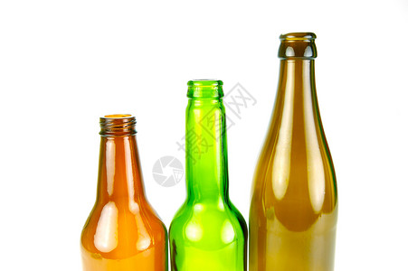 啤酒瓶瓶子棕色绿色白色饮料背景图片