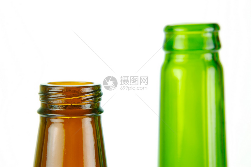 啤酒瓶棕色瓶子绿色饮料白色图片