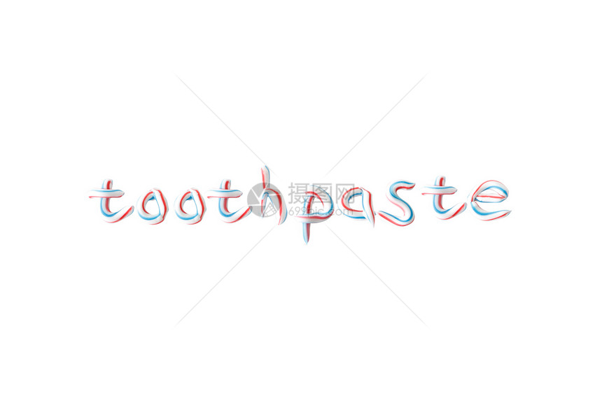 牙膏摄影拼写图片