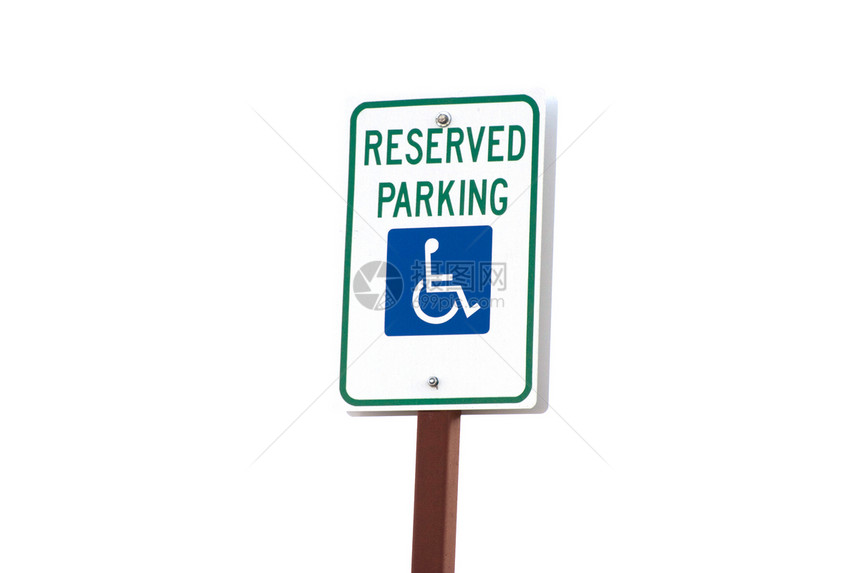 预留位置汽车白色公园挑战人士车轮残障法律椅子警告图片