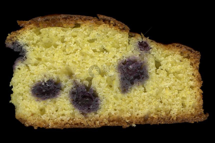 用蓝莓做的玉米面包片图片