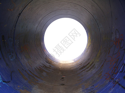隧道圆柱管子双目管道背景图片