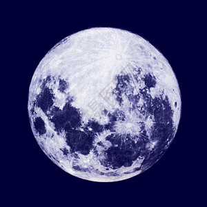 满月月蓝色天文学宇宙卫星天空背景图片