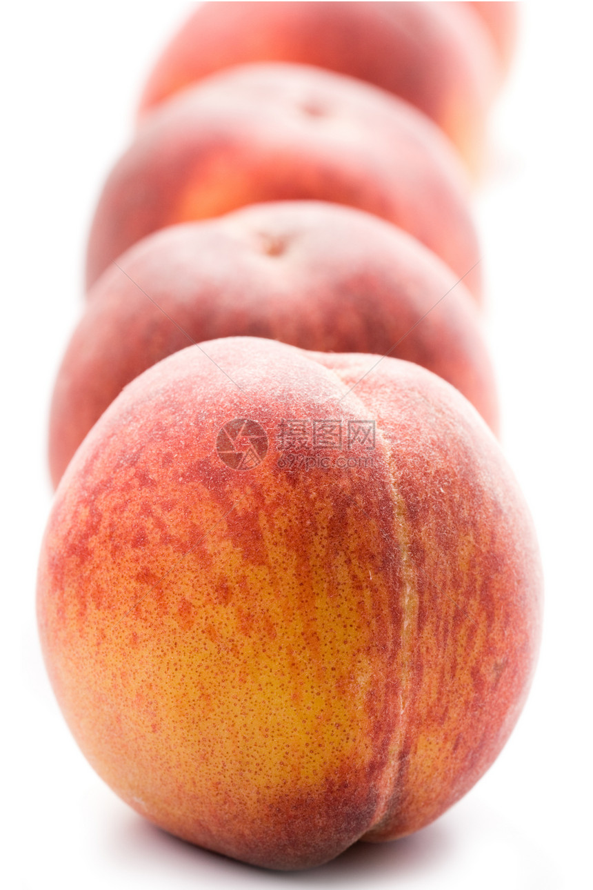 桃桃子季节蔬菜水果橙子小吃圆形画报宏观黄色红色图片