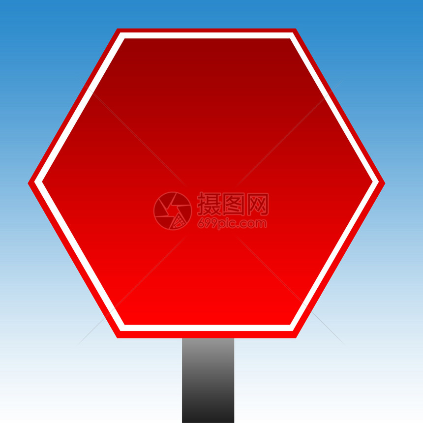 六边形警告信号符图片