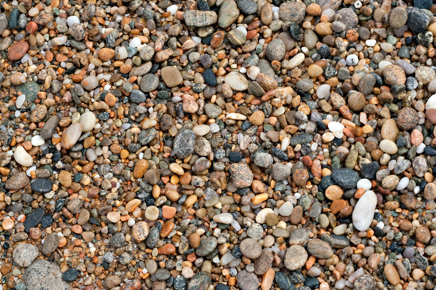 海滩花边海洋地质学园林海岸鹅卵石团体花园橙子宏观卵石图片
