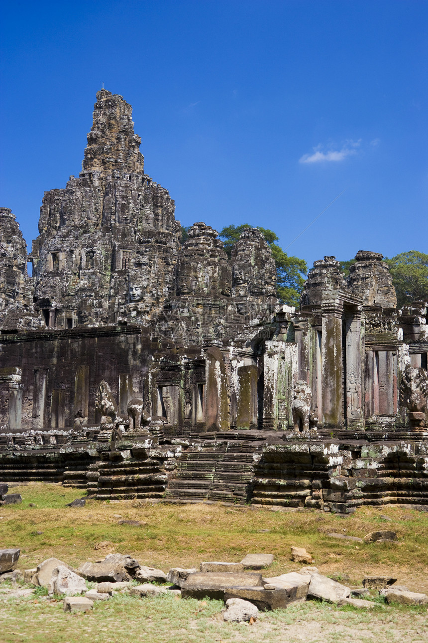 柬埔寨吴哥托姆文化宗教世界王国历史旅行遗产帝国雕像寺庙图片