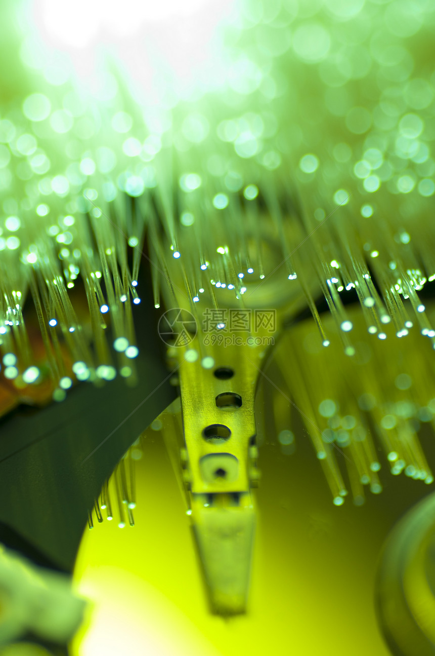 带细节和光效应的光纤图片网络光学数据互联网全球电子产品纤维电缆高科技技术图片