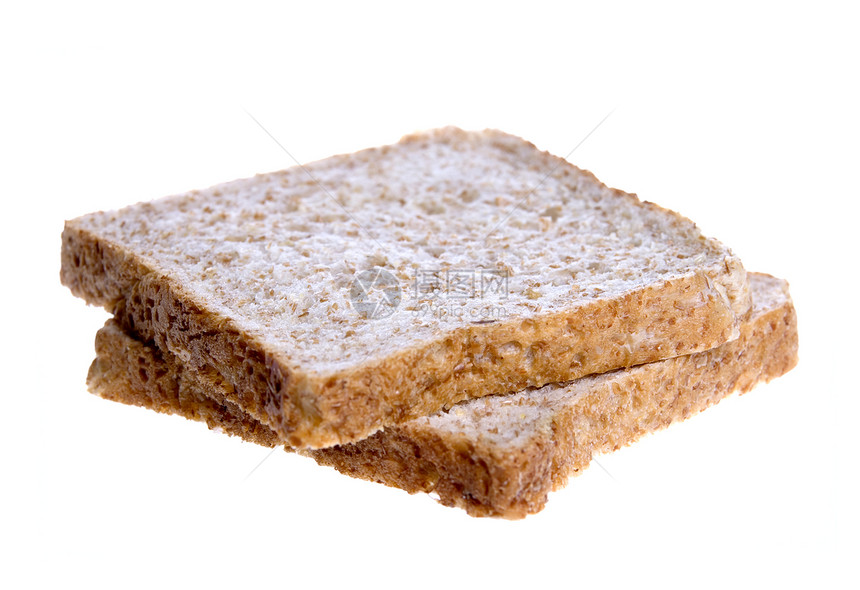 整食面包切片粮食白色饮食面包师棕色硬皮烘烤食物面粉面包图片