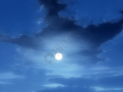 夜间时间卫星白色星星景观月夜天气月亮月光天空气氛背景图片