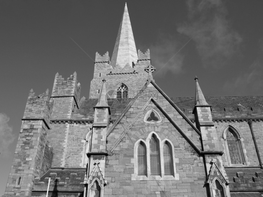 都柏林基督教会蓝色天空宗教建筑建筑学教会图片