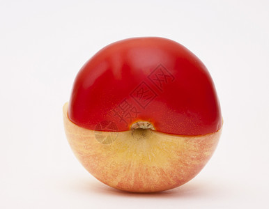 苹果加番茄背景图片