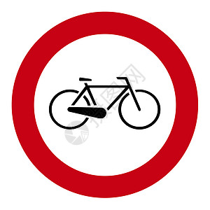 自行车标签黑色盘子插图红色背景图片