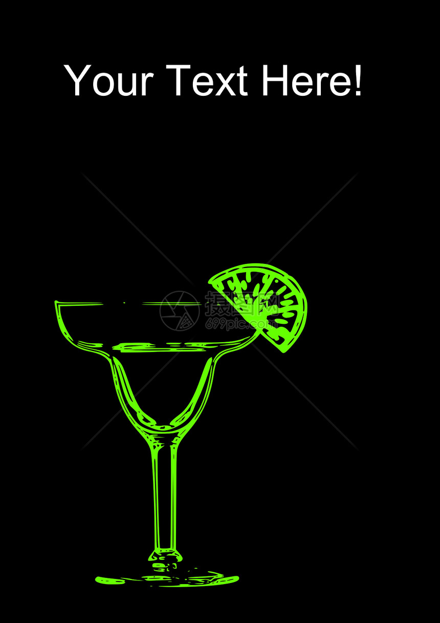 玛格丽塔玻璃杯派对酒吧饮料口渴豪饮绿色热带庆典乐趣玻璃图片