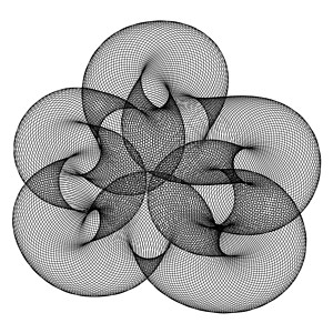 环球弯曲曲线插图元素设计背景图片