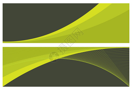标题绿色背景抽象横幅 标题网站插图标签灰色公司商业网络卡片绘画绿色插画