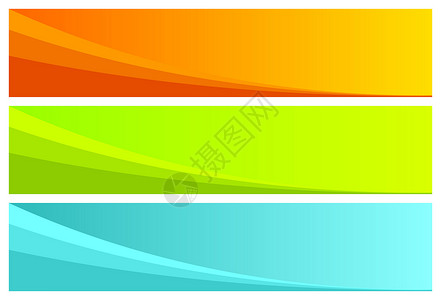 抽象横幅 标题绿色卡片网络网站蓝色插图绘画商业波浪标签背景图片