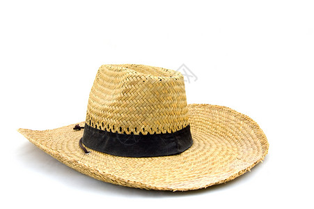草帽衣服太阳帽农民男人收成丝带农场庇护所帽子黄色高清图片