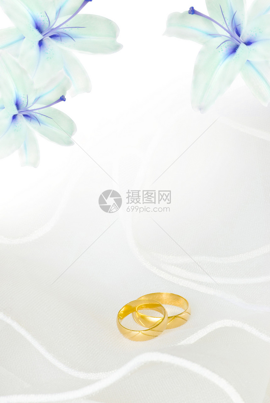 婚礼邀请夫妻乐队面纱婚姻庆典新娘艺术戒指花朵仪式图片