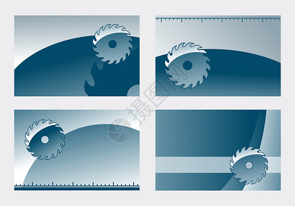 锯刀金属木匠圆圈工具木工商业空白插图标签卡片背景图片