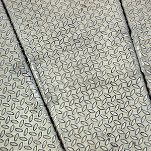 钻石钢工业金属灰色地面材料床单背景图片