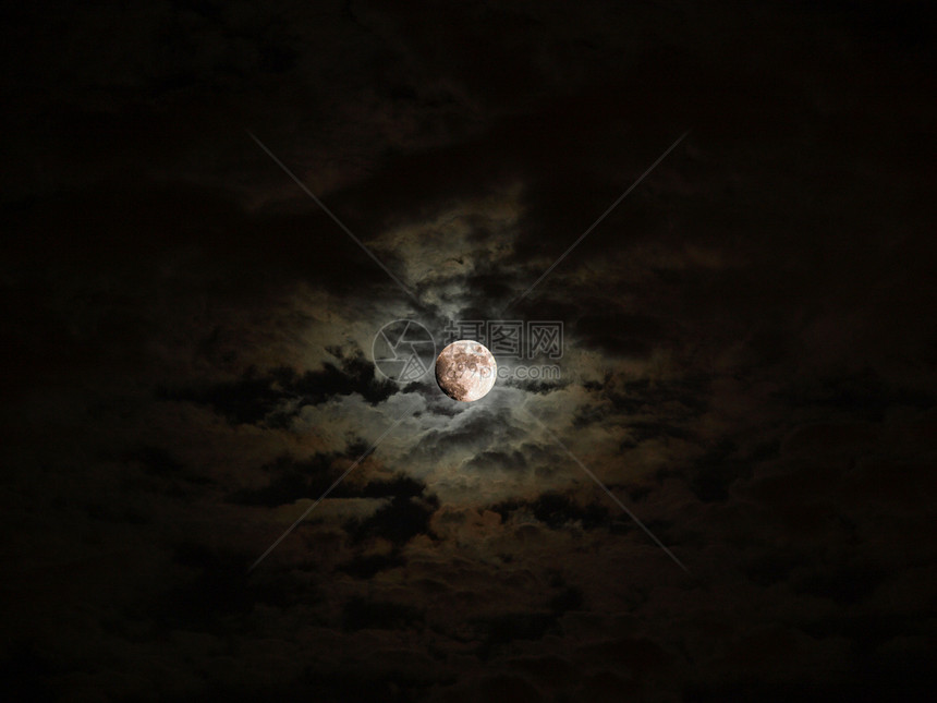 月亮天气天文学黑色天空风格图片
