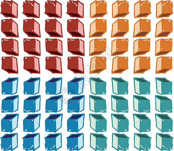 色彩多彩的立方体模式背景图片