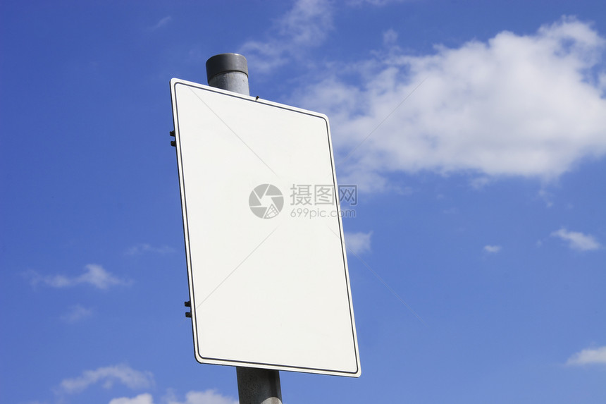 白标牌营销天空空白路标控制板大板海报市场公告晋升图片