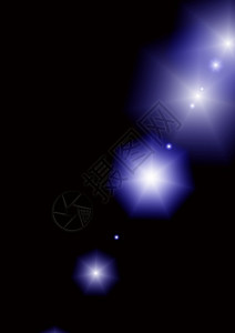 恒星星插图太空行星灯光背景图片