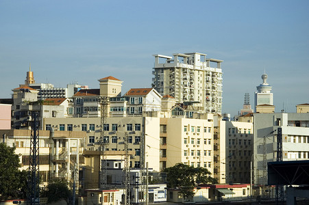 现代城市风景商业景观城市化摩天大楼建筑背景图片