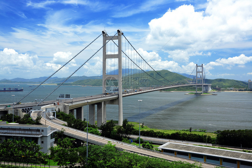 香港清马桥建筑城市景观车辆速度市中心旅行辉光天空海洋图片
